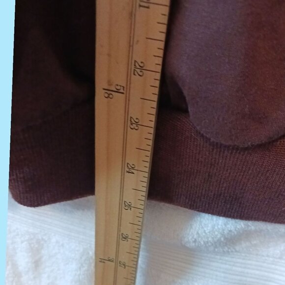 Brown Crewneck Sweatshirt With White Mushroom Print rhinestone Casual Dark Brown - Picture 4 of 6